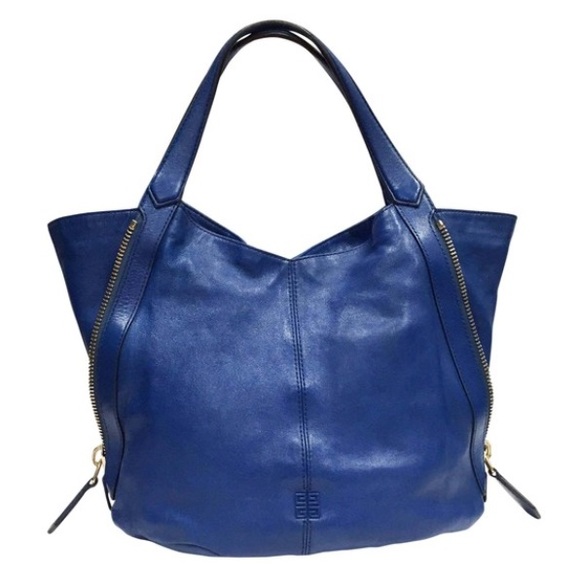 Givenchy Handbags - ❤️SOLD❤️Givenchy Blue Lambskin Leather Tinhan Hobo Bag
